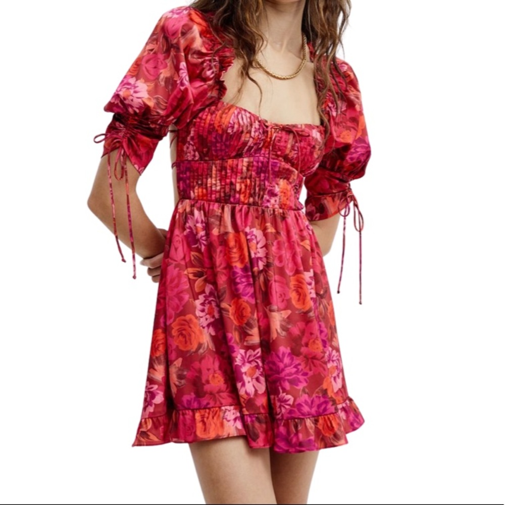 For Love & Lemons Alia Floral Mini Dress 🌹